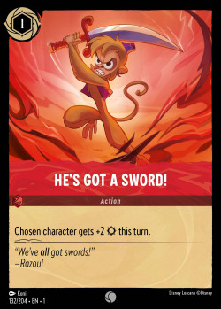 He's Got A Sword!