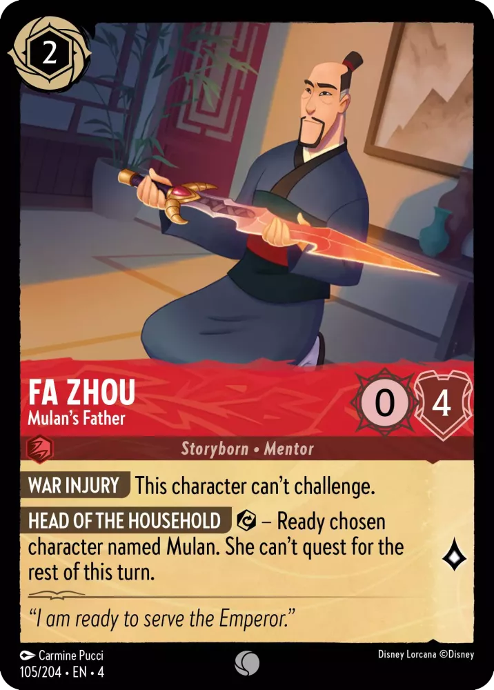 Fa Zhou - Mulan's Father