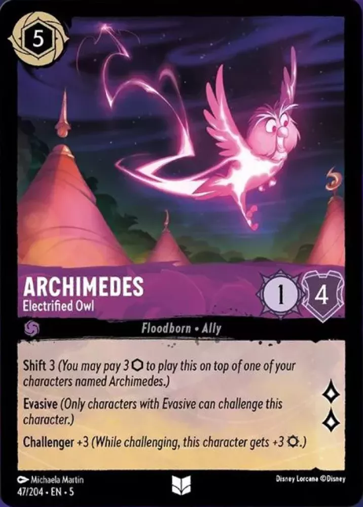 47/204 Archimedes - Electrified Owl