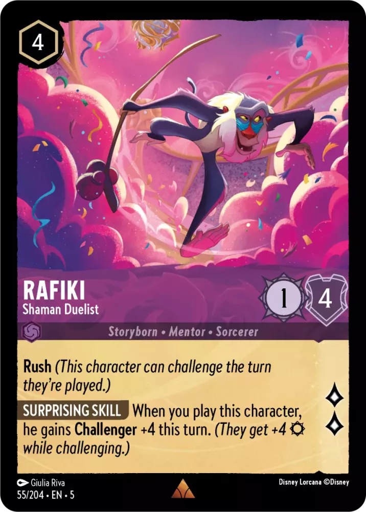 55/204 Rafiki - Shaman Duelist
