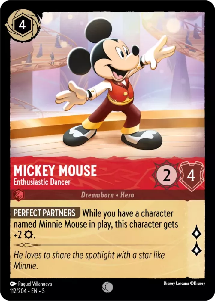 112/204 Mickey Mouse - Enthusiastic Dancer