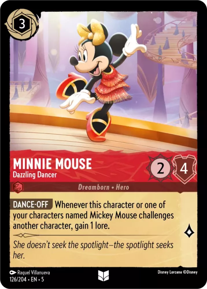 126/204 Minnie Mouse - Dazzling Dancer