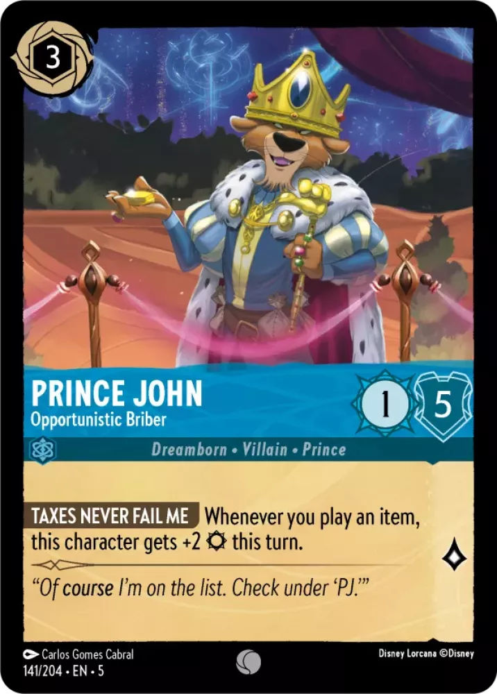 141/204 Prince John - Opportunistic Briber