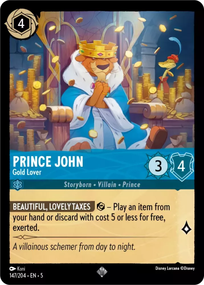 147/204 Prince John - Gold Lover