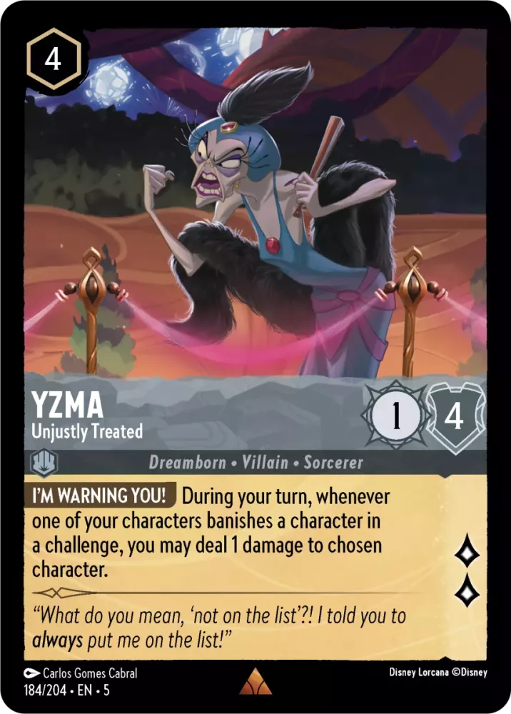 184/204 Yzma - Unjustly Treated