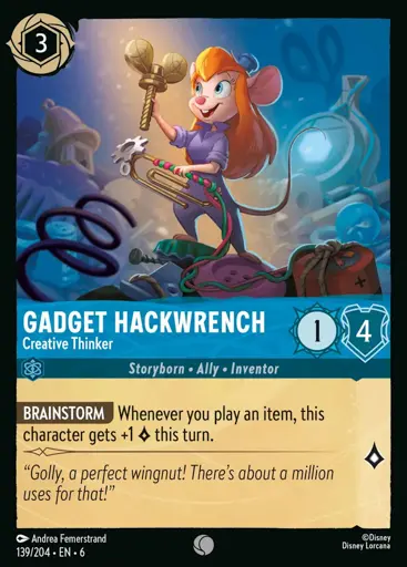Gadget Hackwrench - Creative Thinker