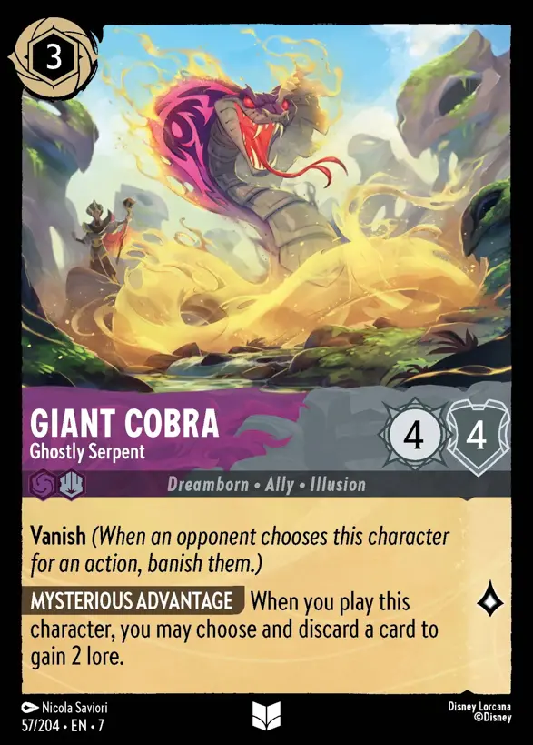57/204 Giant Cobra - Ghostly Serpent