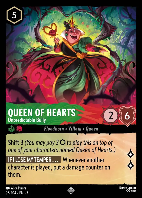 95/204 Queen of Hearts - Unpredictable Bully
