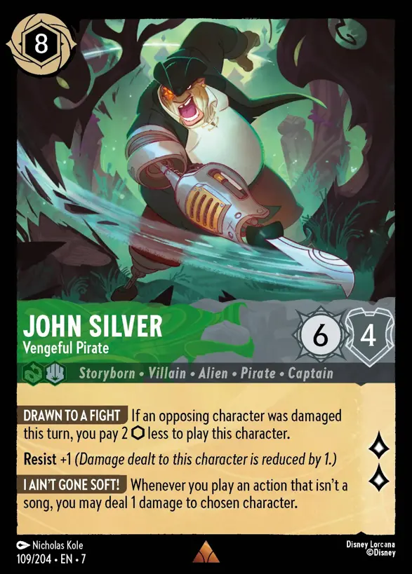 109/204 John Silver - Vengeful Pirate