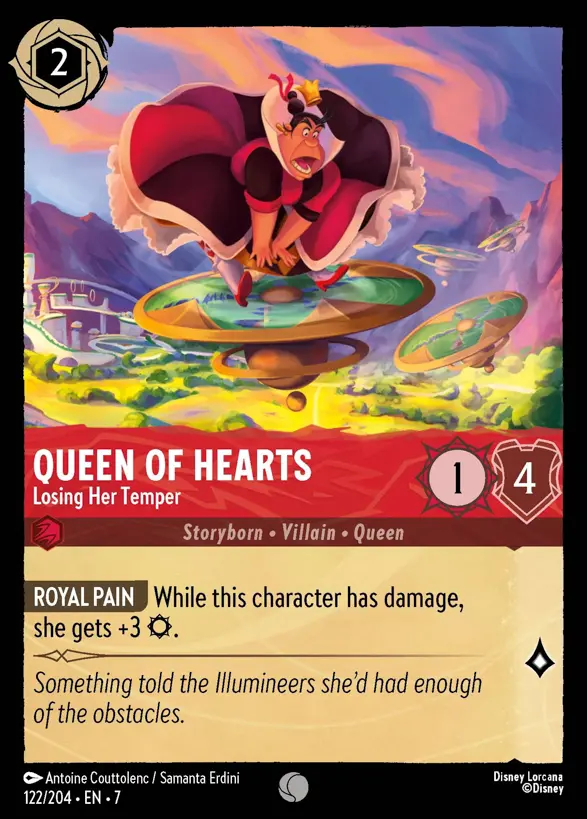 122/204 Queen of Hearts - Losing Her Temper