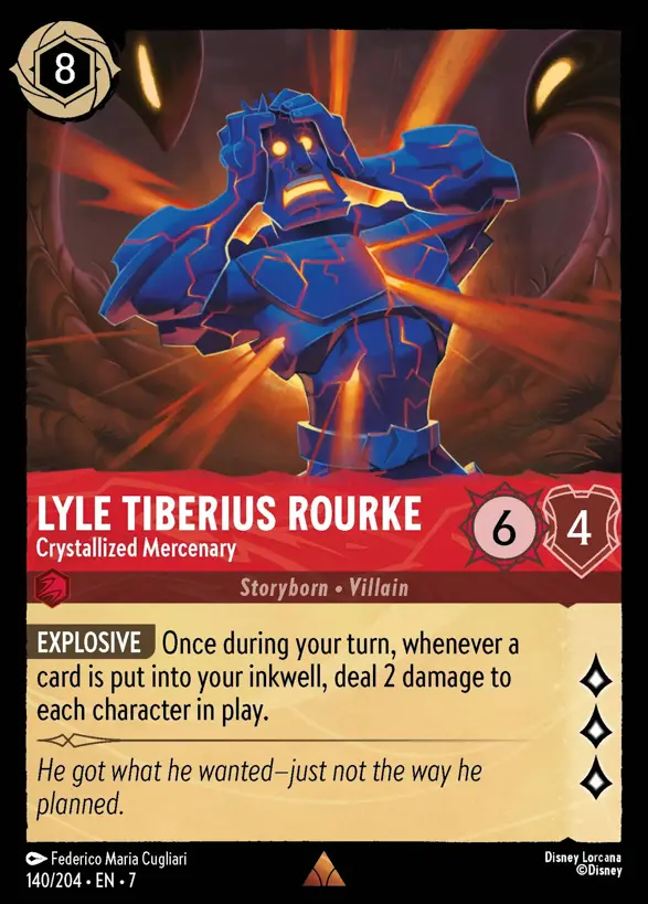 140/204 Lyle Tiberius Rourke - Crystallized Mercenary