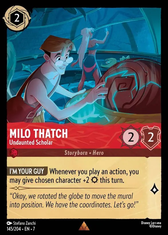 145/204 Milo Thatch - Undaunted Scholar