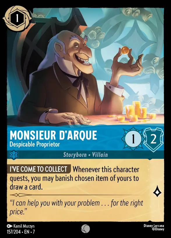 157/204 Monsieur D'Arque - Despicable Proprietor