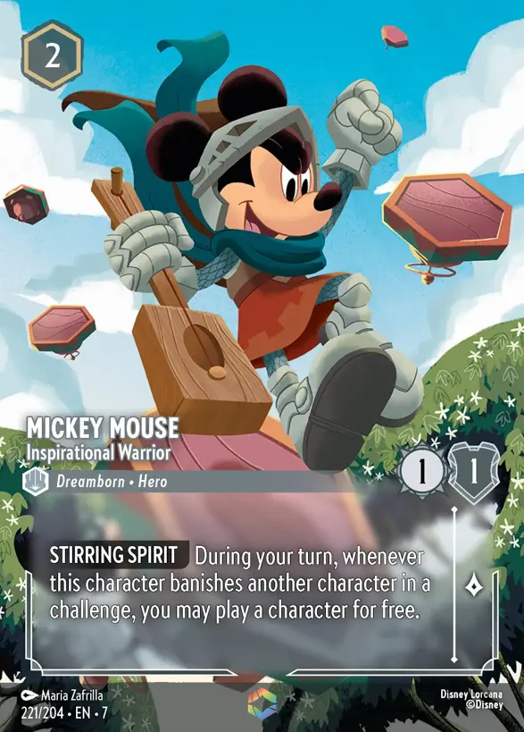 221/204 Mickey Mouse - Inspirational Warrior