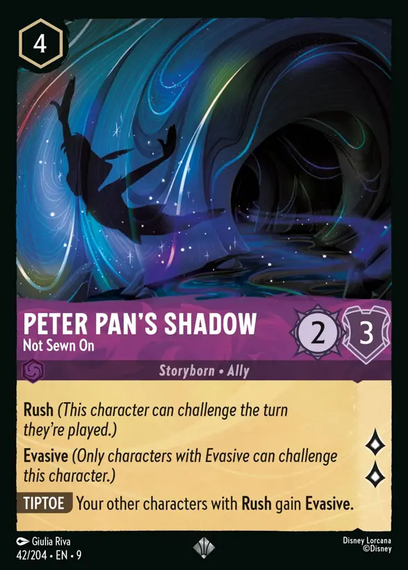42/204 Peter Pan's Shadow - Not Sewn On