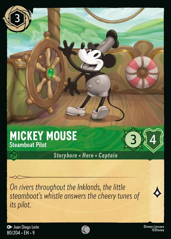 80/204 Mickey Mouse - Steamboat Pilot