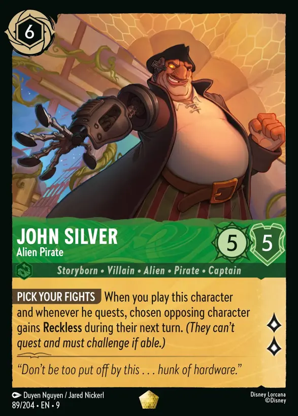 89/204 John Silver - Alien Pirate