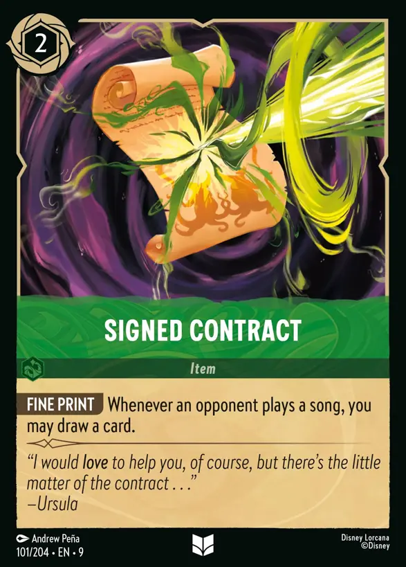 101/204 Signed Contract