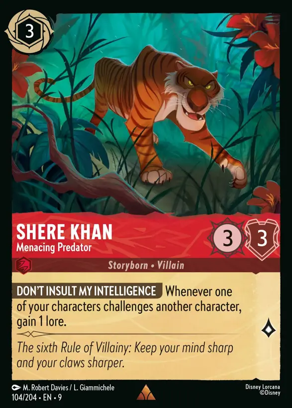 104/204 Shere Khan - Menacing Predator