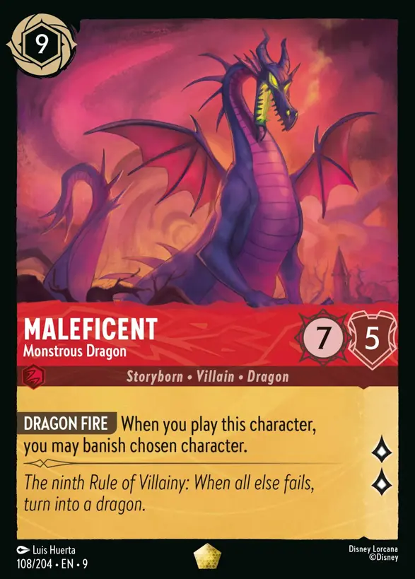 108/204 Maleficent - Monstrous Dragon