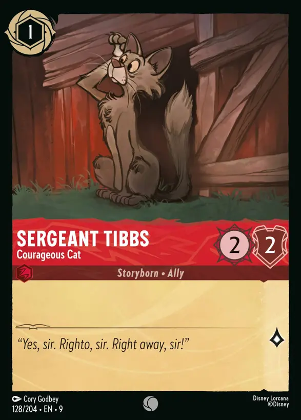 128/204 Sergeant Tibbs - Courageous Cat