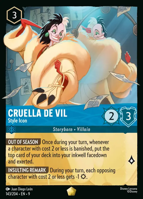 143/204 Cruella De Vil - Style Icon