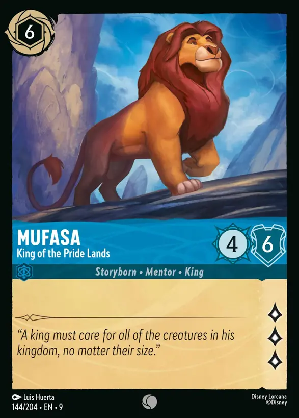 144/204 Mufasa - King of the Pride Lands