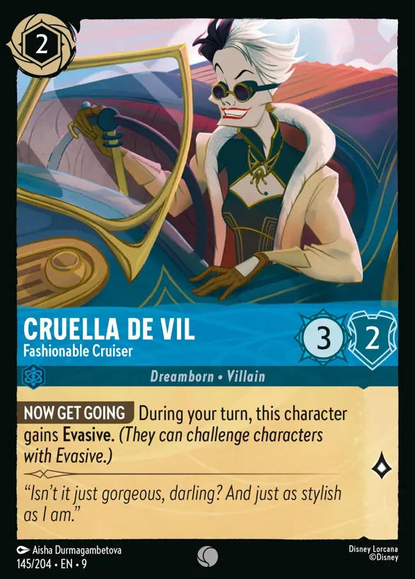 145/204 Cruella De Vil - Fashionable Cruiser