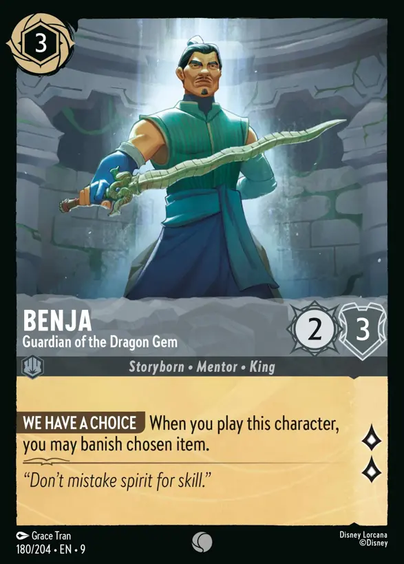 180/204 Benja - Guardian of the Dragon Gem
