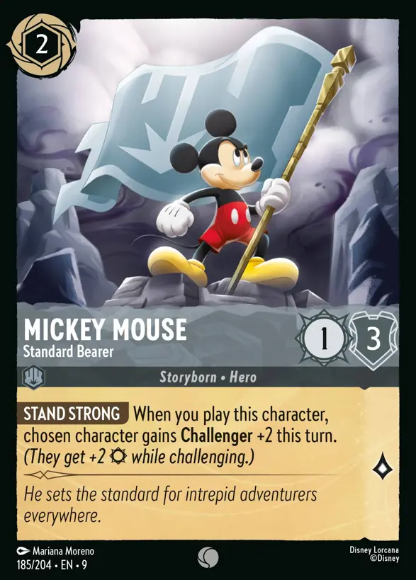 185/204 Mickey Mouse - Standard Bearer