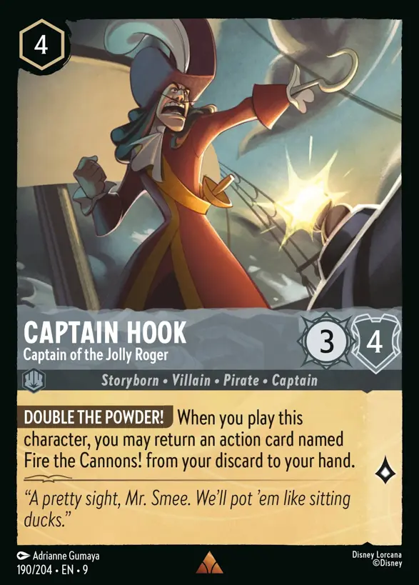 190/204 Captain Hook - Captain of the Jolly Roger