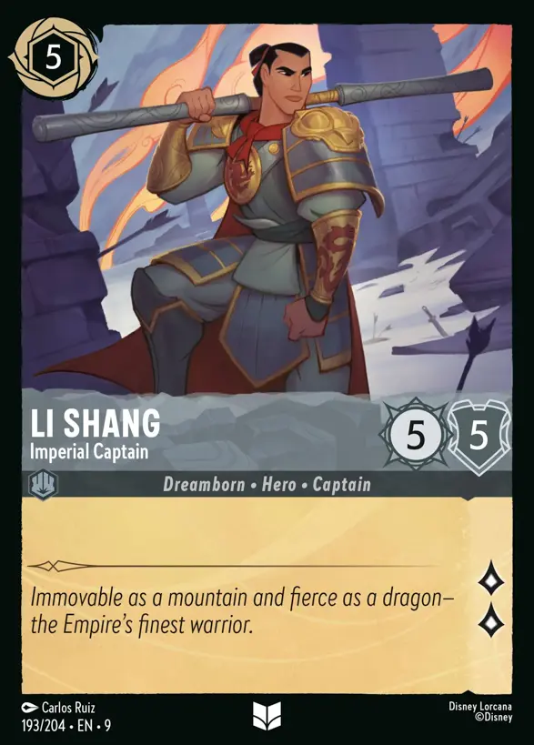193/204 Li Shang - Imperial Captain