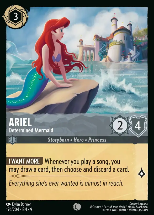 196/204 Ariel - Determined Mermaid