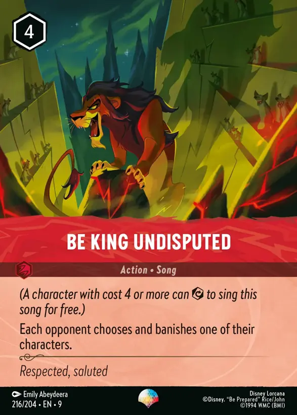 216/204 Be King Undisputed