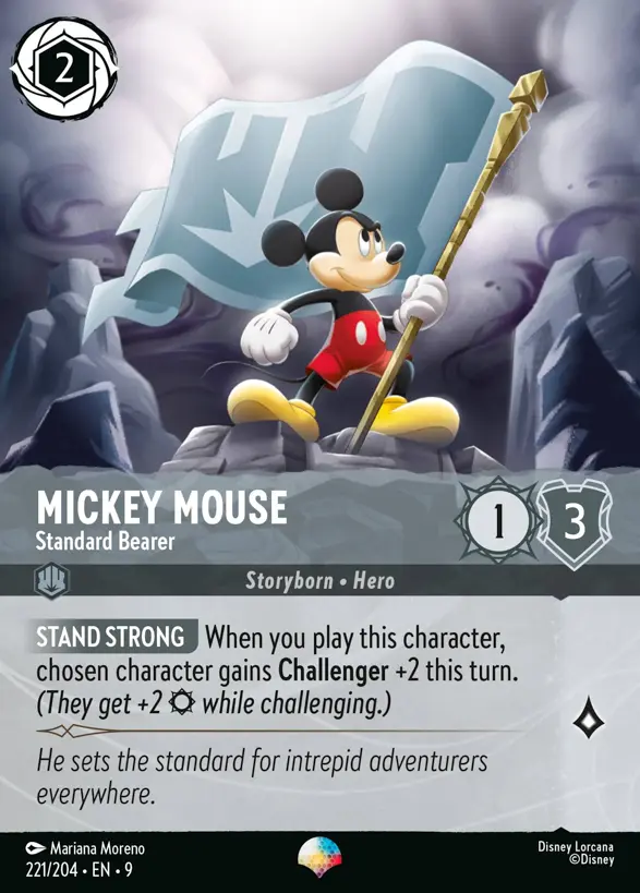 221/204 Mickey Mouse - Standard Bearer