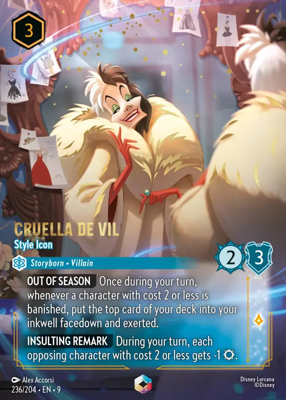 236/204 Cruella De Vil - Style Icon