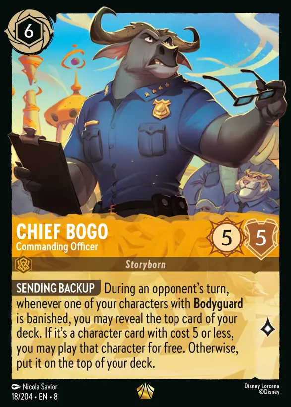 Chief Bogo – Commanding Officer 18/204