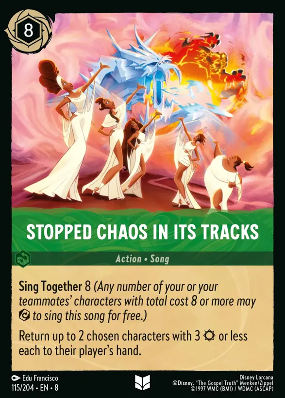 Stopped Chaos in its Tracks 115/204