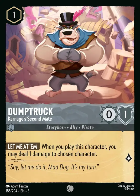 Dumptruck - Karnage's Second Mate 185/204
