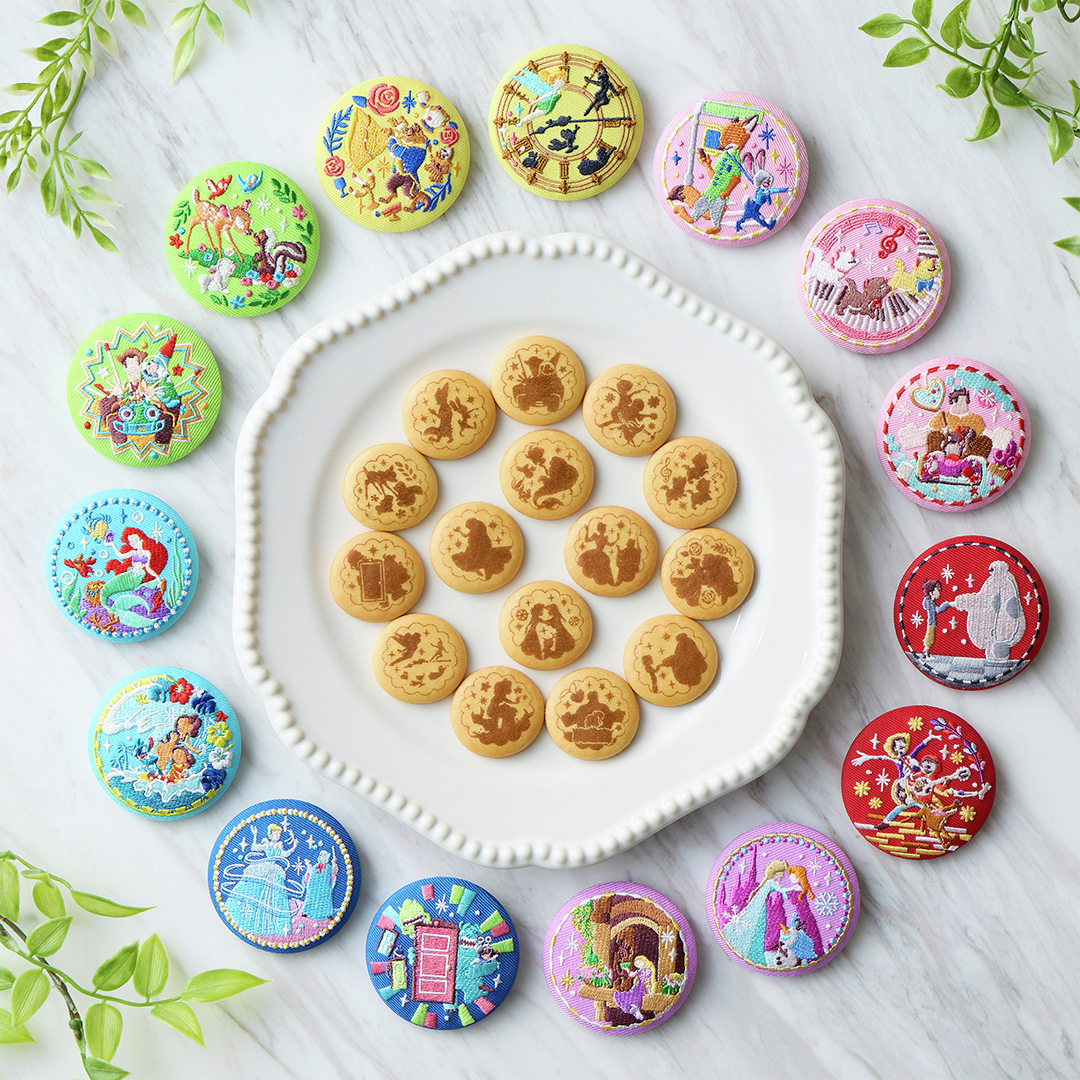 刺繍缶バッジビスケットの商品画像