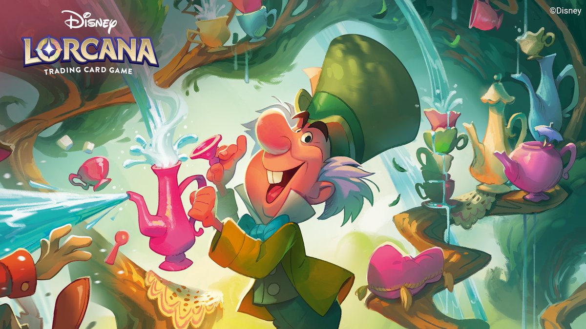 ディズニーロルカナのカード《マッドハッター - やりたい放題の奇人》のイラスト