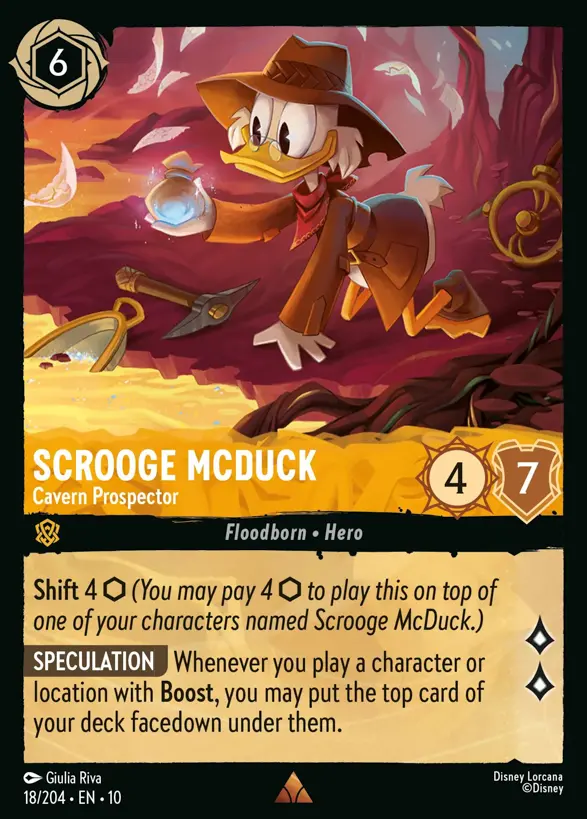 Scrooge McDuck - Cavern Prospector『18/204·EN·10』 Scrooge McDuck - Cavern Prospector『18/204·EN·10』