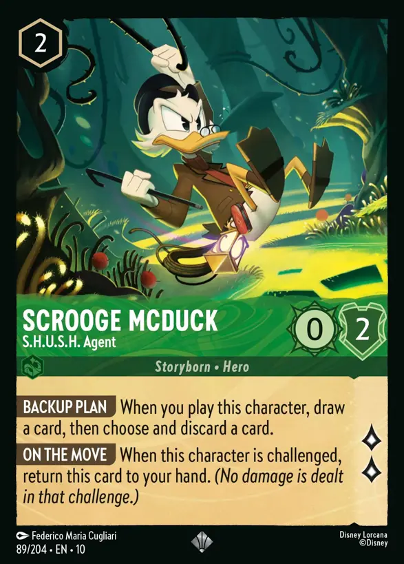 Scrooge McDuck - S.H.U.S.H. Agent『89/204·EN·10』 Scrooge McDuck - S.H.U.S.H. Agent『89/204·EN·10』