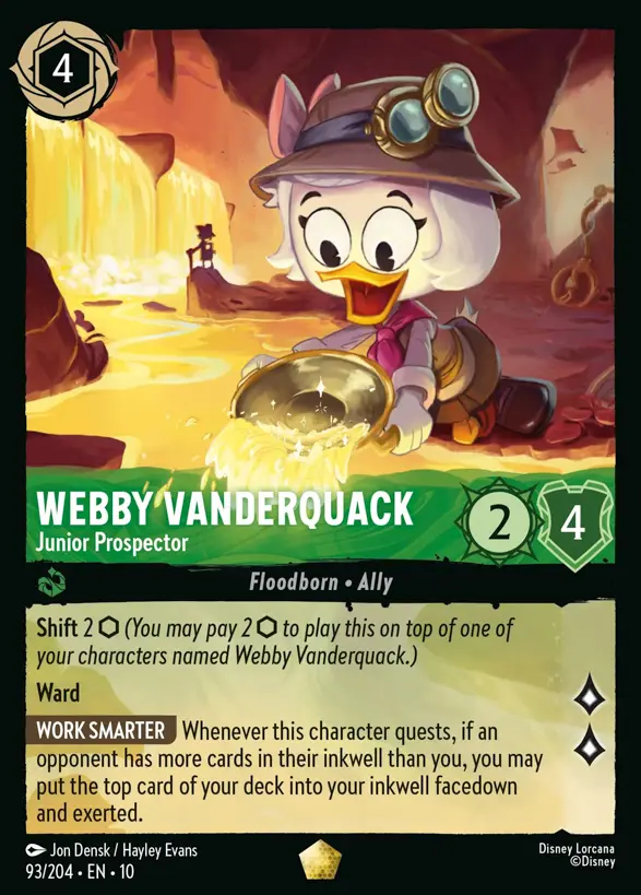 Webby Vanderquack - Junior Prospector『93/204·EN·10』 Webby Vanderquack - Junior Prospector『93/204·EN·10』