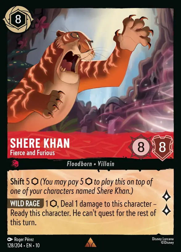Shere Khan - Fierce and Furious『128/204·EN·10』 Shere Khan - Fierce and Furious『128/204·EN·10』