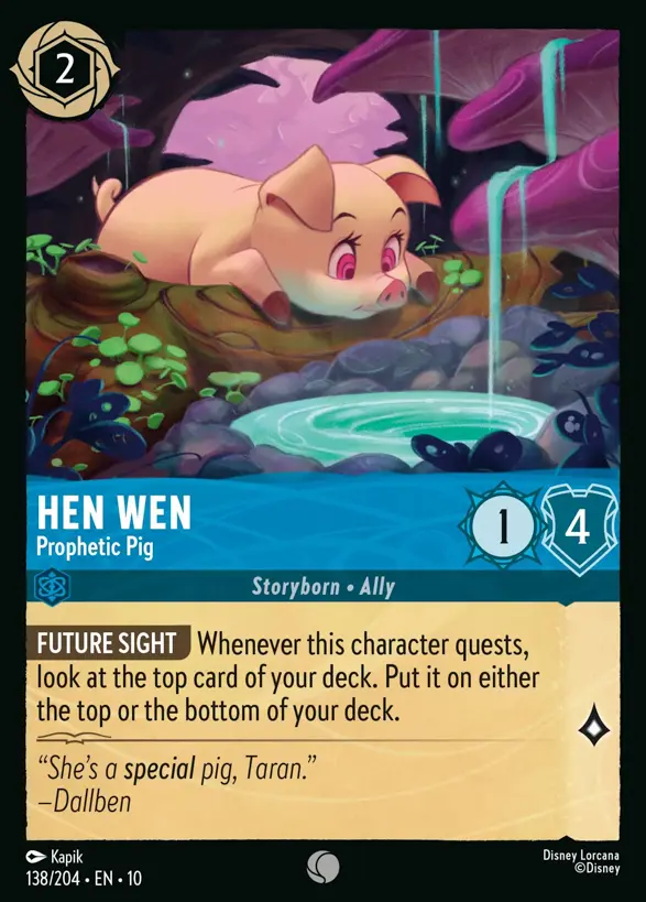 Hen Wen - Prophetic Pig『138/204·EN·10』 Hen Wen - Prophetic Pig『138/204·EN·10』