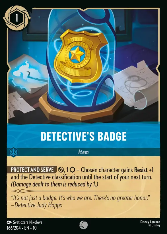 Detective's Badge『166/204·EN·10』 Detective's Badge『166/204·EN·10』