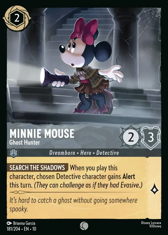 Minnie Mouse - Ghost Hunter『181/204·EN·10』 Minnie Mouse - Ghost Hunter『181/204·EN·10』