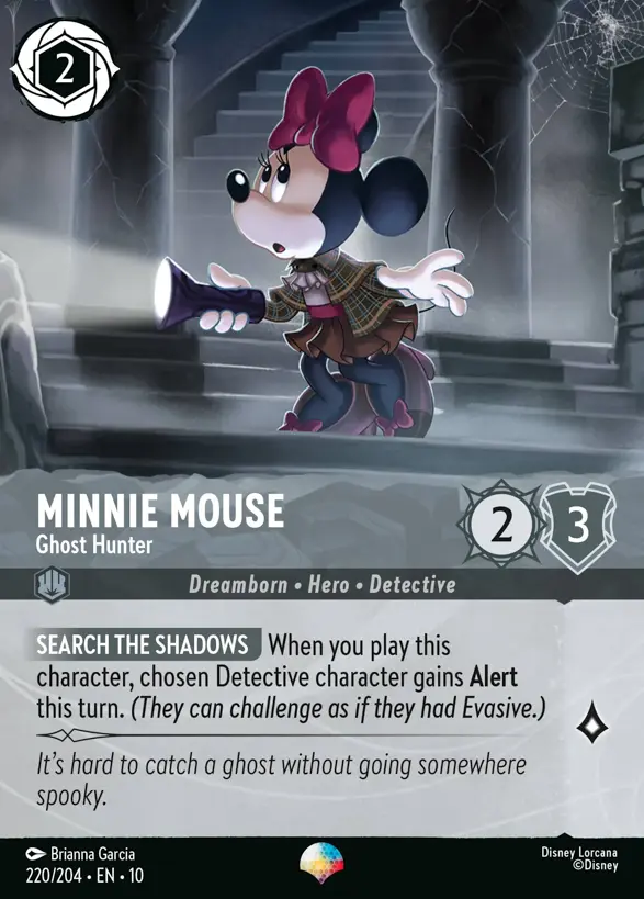 Minnie Mouse - Ghost Hunter『220/204·EN·10』 Minnie Mouse - Ghost Hunter『220/204·EN·10』