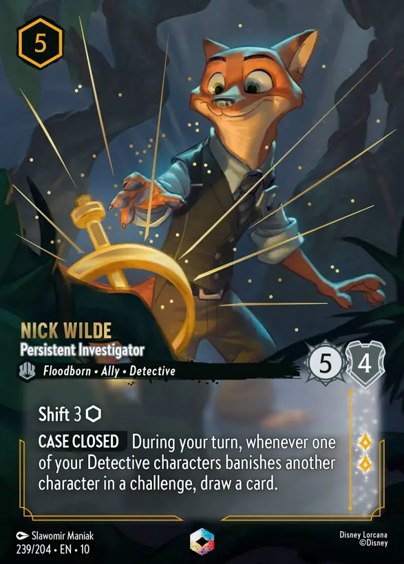 Nick Wilde - Persistent Investigator『239/204·EN·10』 Nick Wilde - Persistent Investigator『239/204·EN·10』